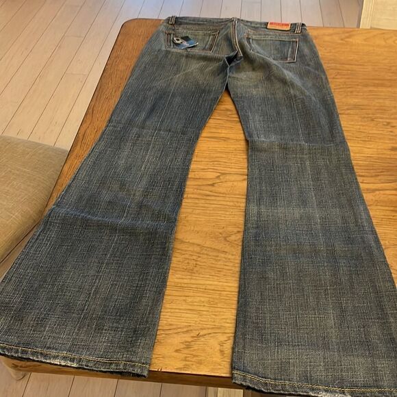 COLINS JEANS regular waist, distressed, flare jeans.  New with tags - Picture 6 of 10
